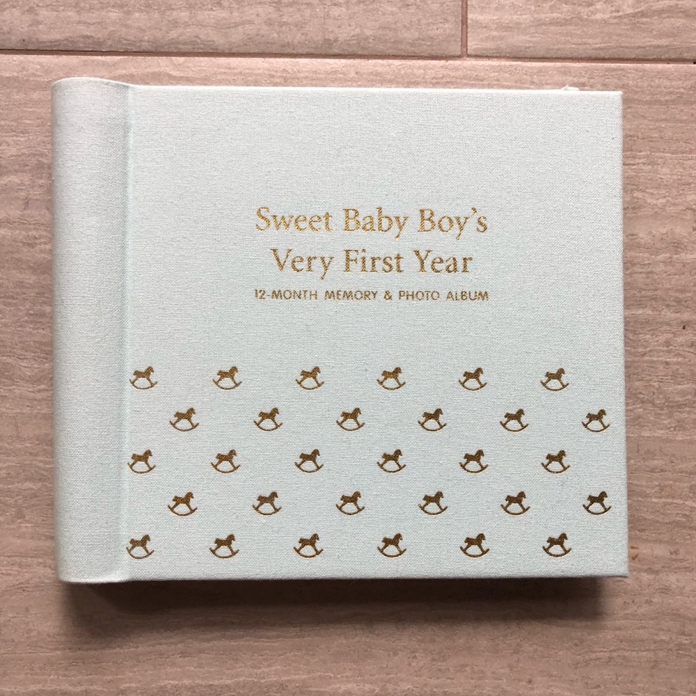 Hallmark Baby Boy First Year Photo Album NEW